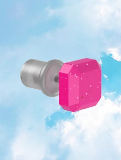 Emme Solar Spell Earrings -Silicone Jewelry & Accessories QLO.Solar .Spell .Functional.Jewelry.Emme .Earring.Pink .eCom .PDP .4