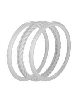 Women's Solar Spell Essential Bangles -Silicone Jewelry & Accessories QLO.Solar .Spell .Functional.Jewelry.Essential.Bangles.Purple.eCom .PDP .2