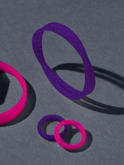 Women's Solar Spell Saturn Bracelet -Silicone Jewelry & Accessories QLO.Solar .Spell .Functional.Jewelry.Saturn.Bracelet.Purple.eCom .PDP .3