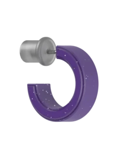 Step Solar Spell Earrings -Silicone Jewelry & Accessories QLO.Solar .Spell .Functional.Jewelry.Step .Earring.Purple.eCom .PDP .1