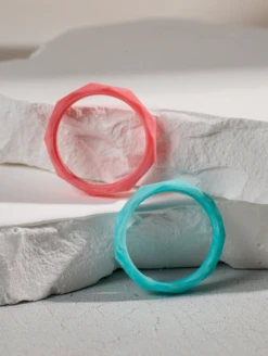 Women's Natural Stone Drift Double Stack -Silicone Jewelry & Accessories QLO.Stackables.NaturalStone.Drift .Women Lifestyle 02