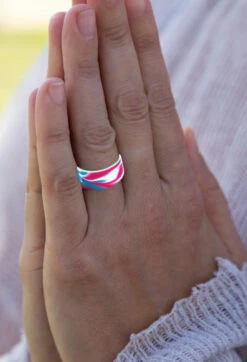 Switch Wodapalooza Tie-Dye/White Silicone Ring -Silicone Jewelry & Accessories QLO.TieDyeSwitch.Hover