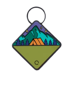 QALO TraQ Base Camp Silicone Dog ID Tag -Silicone Jewelry & Accessories QLO.TraQ .BaseCamp.CMZFront