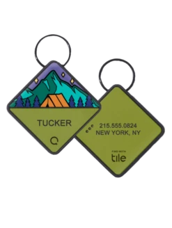 QALO TraQ Base Camp Silicone Dog ID Tag -Silicone Jewelry & Accessories QLO.TraQ .BaseCamp.CMZ