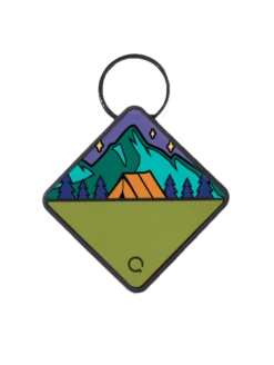 QALO TraQ Base Camp Silicone Dog ID Tag -Silicone Jewelry & Accessories QLO.TraQ .BaseCamp.Front