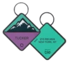 QALO TraQ Bloom Mountain Silicone Dog ID Tag -Silicone Jewelry & Accessories QLO.TraQ .BloomMountain.CMZ