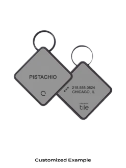 QALO TraQ Grey Silicone Dog ID Tag