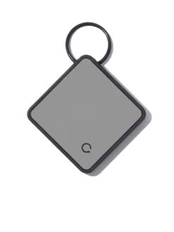 QALO TraQ Grey Silicone Dog ID Tag -Silicone Jewelry & Accessories QLO.TraQ .Grey .Front