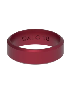 Heartfelt Modern Ring -Silicone Jewelry & Accessories QLO.VDay .2024.Modern.Ring .Metallic.Red .Women Front