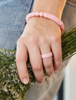 Heartfelt Modern Ring -Silicone Jewelry & Accessories QLO.VDay .2024.Modern.Ring .Pink .Women Lifestyle 01