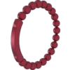 Heartfelt Tranquil Bracelet -Silicone Jewelry & Accessories QLO.VDay .2024.Tranquill.Bracelet.Metallic.Red .Women Angle