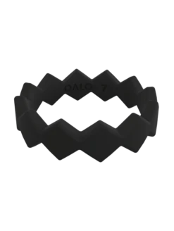 Women's Bolt Silicone Ring -Silicone Jewelry & Accessories QLO.Women sBolt.Black .Horizontal