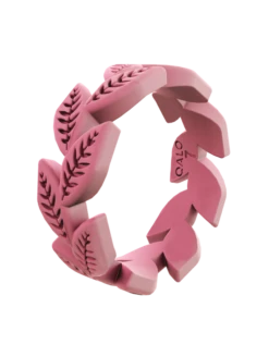 Women's Vine Silicone Ring -Silicone Jewelry & Accessories QLO.WomensVine.Rose .Angle