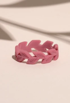 Women's Vine Silicone Ring -Silicone Jewelry & Accessories QLO.WomensVine.Rose .Hover