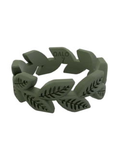 Women's Vine Silicone Ring -Silicone Jewelry & Accessories QLO.WomensVine.Sage .Front