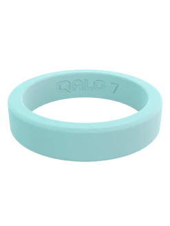 Women's Stackable Smooth Silicone Ring - Pearl -Silicone Jewelry & Accessories Smooth.Aquamarine.Front c7c7963b ecac 4065 ae36 df318027555f