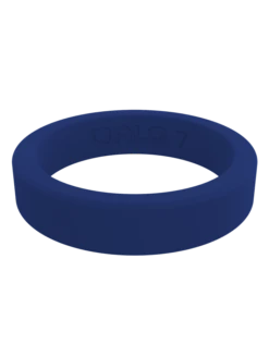 Women's Stackable Smooth Silicone Ring - Pearl -Silicone Jewelry & Accessories Smooth.Navy .Front 621956c7 d452 407c 9a0a 86fd0d49c107
