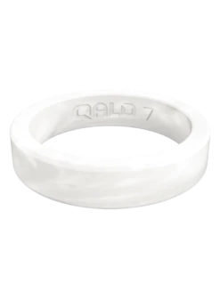 Women's Stackable Smooth Silicone Ring - Pearl -Silicone Jewelry & Accessories Smooth.Pearl .Front