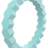 Women's Stackable Chevron Silicone Ring -Silicone Jewelry & Accessories StackBuilder.Chevron.Aquamarine.Angle