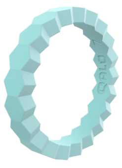 Women's Stackable Chevron Silicone Ring