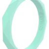 Women's Stackable Geo Silicone Ring -Silicone Jewelry & Accessories StackBuilder.Geo .ActiveAqua.Angle