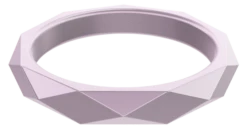 Women's Stackable Geo Silicone Ring -Silicone Jewelry & Accessories StackBuilder.Geo .IridescentPurple.Front