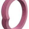 Women's Stackable Peak Silicone Ring -Silicone Jewelry & Accessories StackBuilder.Peak .SoftRose.Angle