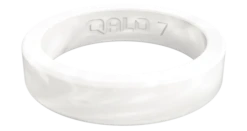 Women's Stackable Smooth Silicone Ring - Pearl -Silicone Jewelry & Accessories StackBuilder.Smooth.Pearl .Front