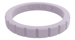 Women's Stackable Step Silicone Ring -Silicone Jewelry & Accessories StackBuilder.Step .LavenderMist.Front