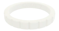Women's Stackable Step Silicone Ring -Silicone Jewelry & Accessories StackBuilder.Step .White .Front