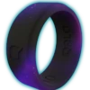 Men's Aqua Galaxy Glow Silicone Ring -Silicone Jewelry & Accessories StepEdge.GalaxyGlowAqua.Angle