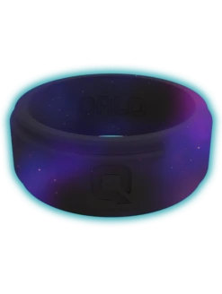Men's Aqua Galaxy Glow Silicone Ring -Silicone Jewelry & Accessories StepEdge.GalaxyGlowAqua.Front 411715e1 34db 4f08 af06 50ee38c9851e
