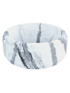 Men's White Marble Step Edge Silicone Ring -Silicone Jewelry & Accessories StepEdge.WhiteMarble.Front