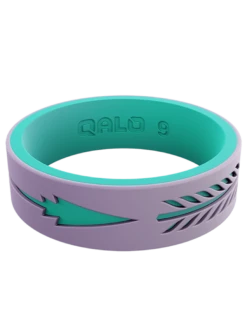 Women's Strata Arrow Silicone Ring -Silicone Jewelry & Accessories Strata.Narrow.Arrow .PurpleTeal.Front 169d52a1 9334 4049 be02 112d6e2017a7