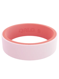 Women's Strata Silicone Ring -Silicone Jewelry & Accessories Strata.Narrow.PopofPink.Front 37f0fc69 9d34 4fb1 bc19 394bf41a25c9