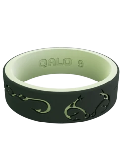 Women's Realtree Clinch Knot Silicone Ring -Silicone Jewelry & Accessories Strata.Narrow.Realtree.EvergreenMoss.ClinchKnot.Front