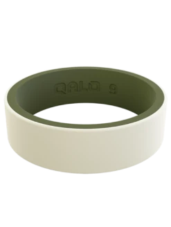 Women's Strata Silicone Ring -Silicone Jewelry & Accessories Strata.Narrow.SandOlive.Front