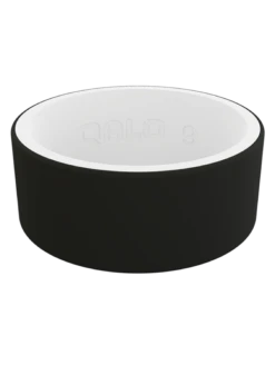 Men's Strata Silicone Ring -Silicone Jewelry & Accessories Strata.Wide .BlackWhite.Front