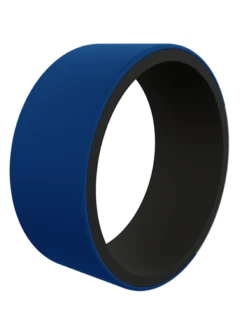 Men's Strata Silicone Ring -Silicone Jewelry & Accessories Strata.Wide .BlueBlack.Angle