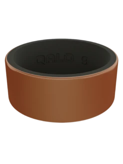 Men's Metallic Strata Silicone Ring -Silicone Jewelry & Accessories Strata.Wide .CopperBlack.Front 31b72a0b dc9f 4bbf 9573 d79d31a39b6d