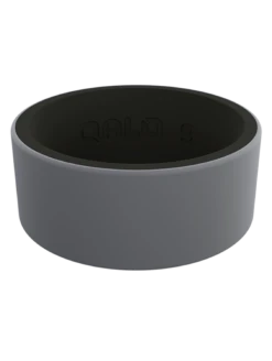 Men's Strata Silicone Ring -Silicone Jewelry & Accessories Strata.Wide .GreyBlack.Front 2bdb0190 4a27 48d0 85c1 c5e012dfeae2