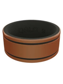 Men's Metallic Score Strata Silicone Ring -Silicone Jewelry & Accessories Strata.Wide .Score .CopperBlack.Front a9260ec6 fa51 4396 85d6 443d99b708f1
