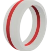 Men's Thin Red Line Silicone Ring -Silicone Jewelry & Accessories ThinLine.Wide .Nurse .Angle