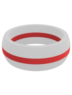 Men's Thin Red Line Silicone Ring -Silicone Jewelry & Accessories ThinLine.Wide .Nurse .Front 35048725 08bd 4cff 8dd2 04c7b396046f