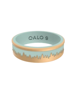 Women's Eva Shockey Woodland Strata Ring -Silicone Jewelry & Accessories Women sEvaShockeyGold.DesertSageWoodlandStrataRing.front