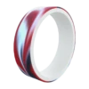Women's Switch Reversible Silicone Ring - Red White And Blue Marble -Silicone Jewelry & Accessories Womens MarbleSwitch WhiteRWB Angle Trans