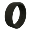 Modern Black Silicone Ring -Silicone Jewelry & Accessories Womens Modern Black Angle Trans