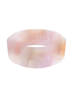 Women's Metallic Marble Modern Silicone Ring -Silicone Jewelry & Accessories Womens Modern MetallicMarble Rouge Angle Front.NoQ