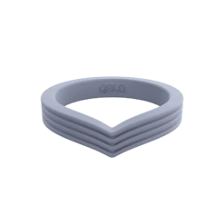Women's Stackable Peak Silicone Ring -Silicone Jewelry & Accessories Womens Peak BlueMoonstone Front Trans ca381081 13e3 40c9 91e9 e58f55f25bb0