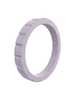 Women's Stackable Step Silicone Ring - Amethyst